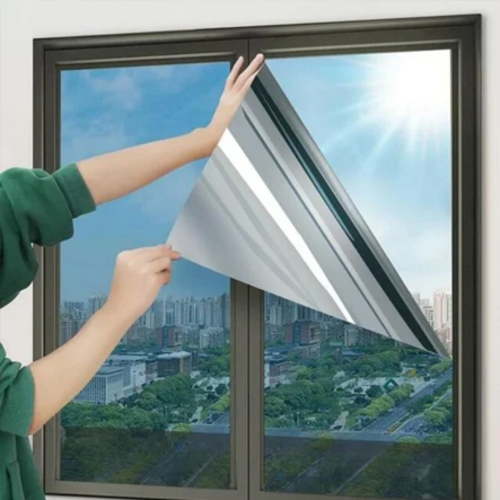 Adhesive Window Film with Heat and Sunlight Insulating 60*500 cm (50% Privacy) 1053 - Window FilmProvides privacy and allows for an outward view, not the other way around.When the light inside is weaker than the outside light during the day, the window's surface appears as a mirror from the outside.Heat Control FilmReduces heat and blocks 99% of UV rays and over 80% of infrared rays, resulting in a noticeable temperature drop after installation.It allows the air conditioning to reach a stable temperature quickly, saving on electricity costs.Made of PET MaterialIt's more than 5 times shock-resistant compared to PVC window film.Therefore, PET window film provides excellent explosion prevention.Window FilmProvides privacy and allows for an outward view, not the other way around.When the light inside is weaker than the outside light during the day, the window's surface appears as a mirror from the outside.Heat Control FilmReduces heat and blocks 99% of UV rays and over 80% of infrared rays, resulting in a noticeable temperature drop after installation.It allows the air conditioning to reach a stable temperature quickly, saving on electricity costs.Made of PET MaterialIt's more than 5 times shock-resistant compared to PVC window film.Therefore, PET window film provides excellent explosion prevention.