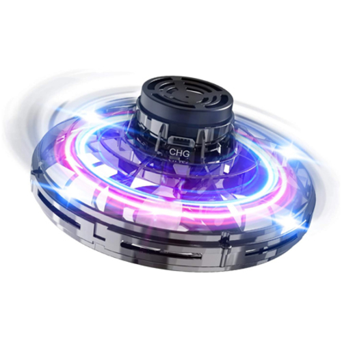 FLYNOVA Hand Operated Mini Drones 9980 - 【Easy To Fly Drone】: Turn on the power button and hold the center axis and spin the wheel to start it, then give it a toss to get flying. Different throwing speeds and angles allow different flight paths, tricks, and high-speed maneuvers.【Glowing Dark Night UFO】: Our hover drone has flashing LED lights shine so you can navigate these drones for kids in any room.Get creativity,get glowing.【Safe and Anti-drop】: This UFO drone toy made of high-quality non-toxic and soft ABS material, and the closed wheel design will effectively protect hands when spinning, keeps the drone safe from damages.【Portable and USB Charging】: Power this small light drone up by Micro USB cable for 15 minutes to get fully charged, and a single charge will give you a full 10 minutes of tricked out flight time.【Cool and Fun Toys】: This flying ball drone is a hover drone perfect for any room, office or dorm and ages 8+ teen boy and girls gifts; These indoor drones for beginners make awesome travel toys, kids gifts and fun birthday party activities.