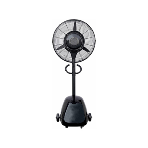 Mist Fan 26-inch 3 Speed (MFS-26E) Black 9466 - Temperature Drop: 4-6° CDesigns with 3 fan fixed directions overcomes the defect of only one fixed positional ceiling rotary fans.DurableCentrifugal atomization design, without a nozzle, no need for water filtrations equipment.