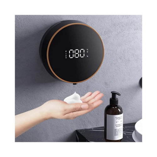 300Ml Foam Soap Dispensers Pressless Automatic Sensor 1040 - 1. Wall mounted design, light and does not occupy space, suitable for toilet, kitchen, public places and other environment.2. induction bubble, no need to Press, reach for the bubble area, can quickly bubble.LED display, room temperature reading, on-off status, residual power, at a glance.3. Dense foam, reasonable control of the proportion of foaming liquid and gas, resulting in a more delicate and soft foam.4. The built-in battery, type-C interface charging, combined with ultra-low power consumption design, can last longer and eliminate the potential safety hazard of power supply leakage.5. Large storage capacity 300ml rated capacity, no need to change frequently.The back plate is separated design, which makes it easier to install the body and the wall hanging back plate. The separated design is easy to buckle and easy to install.Type: Foam Soap Dispenser
Liquid Soap Dispenser Type: Automatic Soap Dispenser
Battery type: charging style: type-C charging
Rated input: 5V / 0.65A
Start mode: induction
Sensing distance: 3-6cm
Waterproof grade: IPx5
Working temperature: 0-70℃
Working life: greater than equal 50000 times
Rated capacity of water bottle: 300ml
Installation method: seamless wall hanging
Use range: hand skin cleansing/moisturizing/bacteriostatic
Features:LED display, room temperature reading, on-off status, residual power, at a glance.Wall mounted design, light and does not occupy space, suitable for toilet, kitchen, public places and other environment.
size: 130 x 62mm
Material:ABS+PP+ electronic components
colour:black
Package Contents:
1 x Soap dispenser
1 x Charging cable