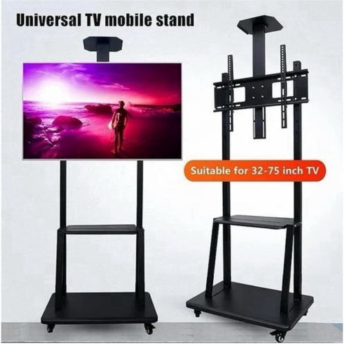 Floor TV stand from 32 inches to 75 inches 9448 - DescriptionReviewseMall 24x7 Heavy Duty Full Motion Swivel Floor Stand TV Cart with Brackets for 32