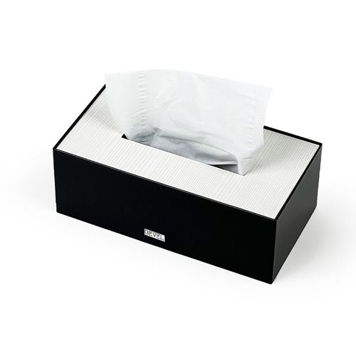 Tissue Box - Black & Off-White Wooden Lid - Delivery within 15 days 
 Metal tissue box (Black) with wooden lid (Off-White) Dimensions 25 x 13 x 9 (cm)