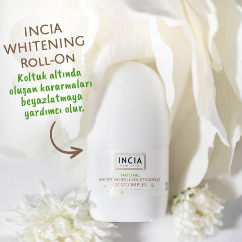 Incia natural whitening roll -on deodorant licocomplex
