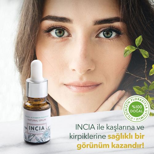 Incia eye lash &eye brow boosting natural serum