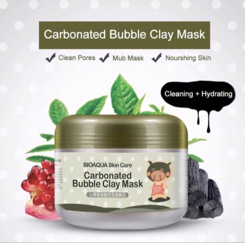 Beauty Bazar - Carbonated Bubble Clay Mask - Carbonated Bubble Clay Mask: Will creat oxygen bubbles in few minutes on skin. Deep cleaning for Pores ,Whitening and lightening the face skin. Increase the Oxygen density in skin. Fight and remove wrinkles. Effect & results in first use. 
 Direction:Apply enough amount of bubble mask on clean wet skin, and spread it on all face area. Leave it for 10 - 15 mins . Then wash it with cold water and dry your face.
 Size:100 gm