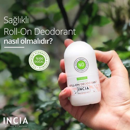 Incia natural  roll -on deodorant  for women