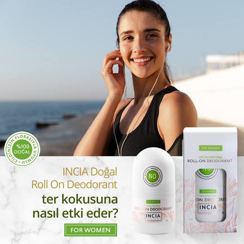 Incia natural  roll -on deodorant  for women