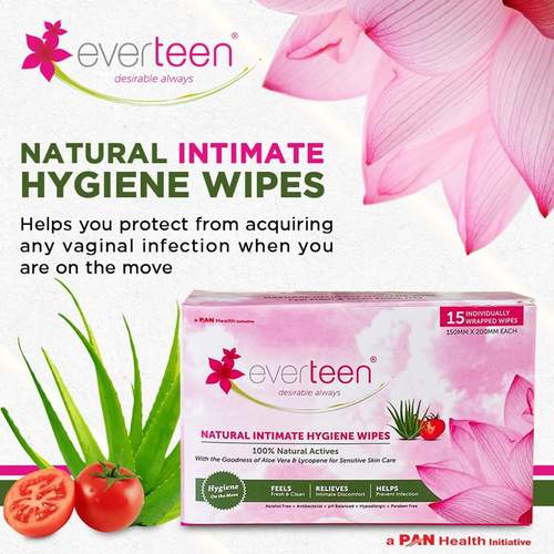 Everteen Natural Intimate Hygiene Wipes