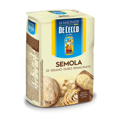 SEMOLA (WHEAT POWDER) 1kg - Established in 1886, DeCecco remains one of the world's oldest and most beloved premium pasta manufacturers. All DeCecco products are manufactured and imported from ITALY