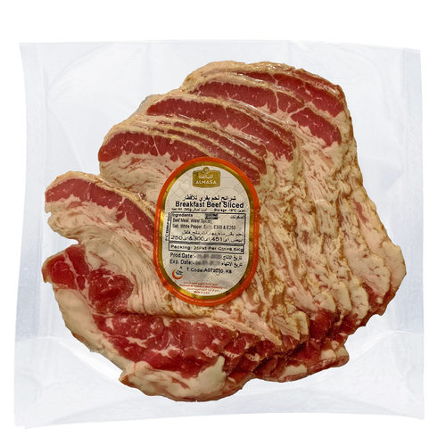 Breakfast Beef Slices 340g  - Frozen Breakfast Beef Slices 340g, imported from United Arab Emirates