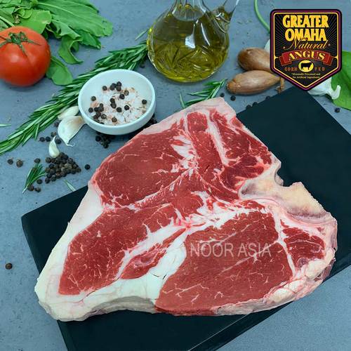 Porterhouse Steak 400g - Frozen USA ANGUS Beef Porterhouse Steak. Each piece approximately 400g