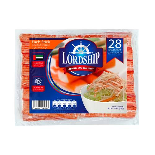 Crab Sticks 450g - Frozen Crab Sticks 450g, Each stick individually wrapped. imported from UAE