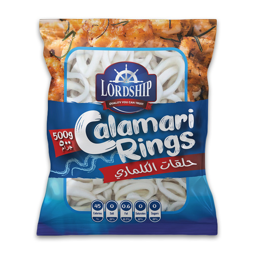 Squid Rings (Calamari) - 500g - Frozen Squid Rings (calamari) - 500 g