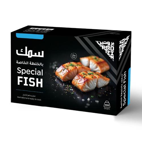 سمك فيليه ابيض متبل - كل بوكس يحتوي على ٤٠٠ جرام
كل ١٠٠ جرام داخل كيس منفصل متبل جاهز للطهي