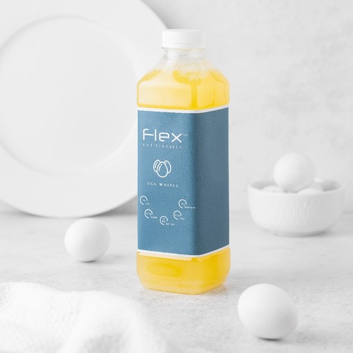 Flex  - Egg Whites 1 liter - Net Weight 1000 g Nutrition Facts per 100 g: 11 g Protein  0.7 g Carb 0.2 Fat 52 Calories