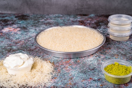 kunafa with cream - Kunafa with cream is not ready made at home