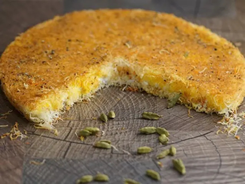 Kunafa Aldeira With Cheese - broen konafa with cheese  cardamom and saffron