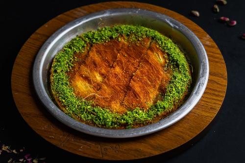 Kuanfa Hasir With Cream - Kunafa Hassir with turkish craem