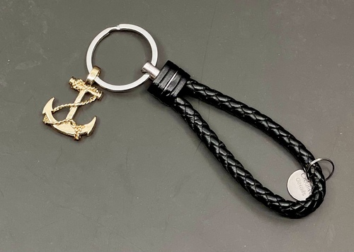 Anchor keychain- gold