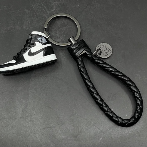 Jordan black & white keychain