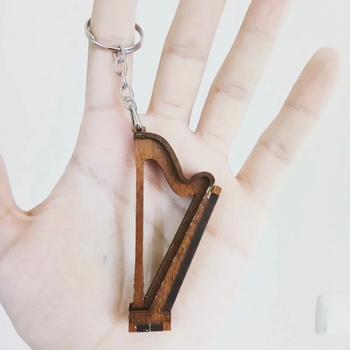 Harp keychain