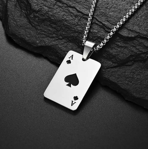 Spade necklace