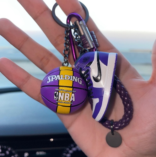 Jordan keychain- purple