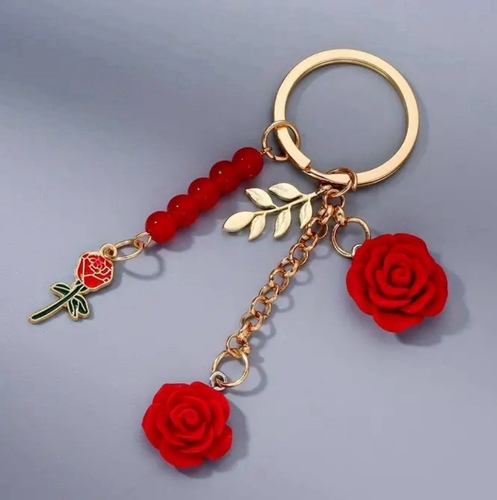 Rose keychain