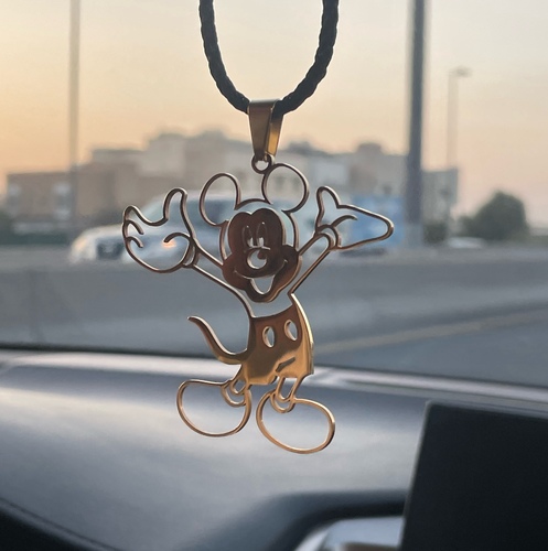 Mickey pendant - gold