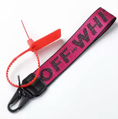 Off white keychain- purple