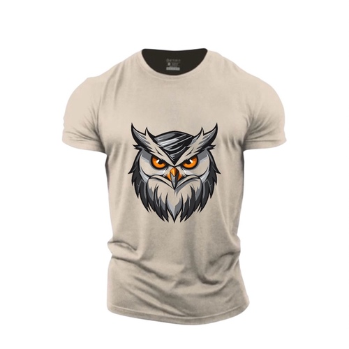 Owl orange eyes