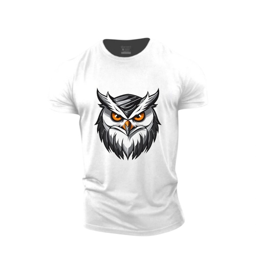Owl orange eyes