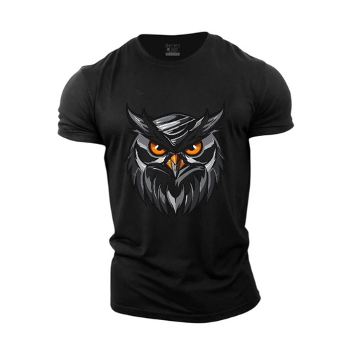 Owl orange eyes