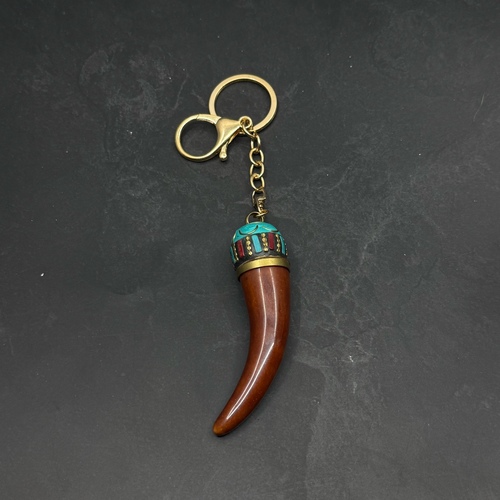 horn keychain handmade