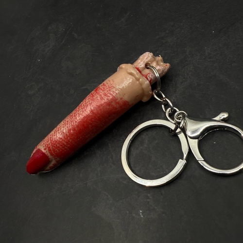 Cut off finger keychain