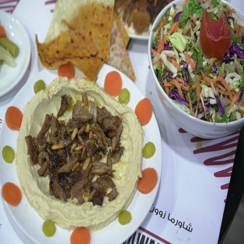 Hummus Meat  Plate