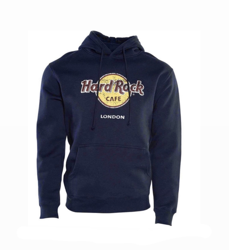 Navy Hard Rock Hoodie (London)
