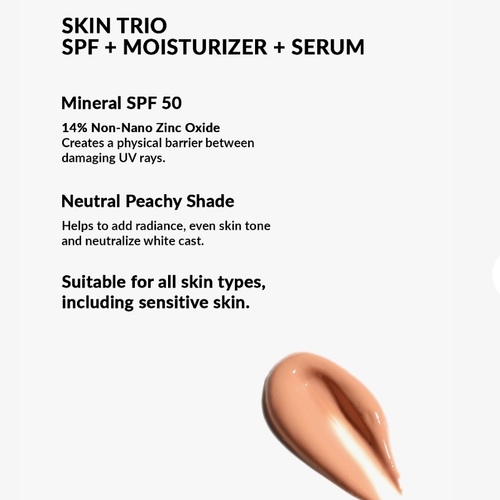 Skin Trio 3-in-1 mineral SPF 50, moisturiser and brightening serum 36ml