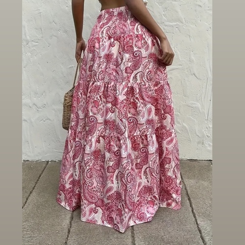 Pink and White Skirt