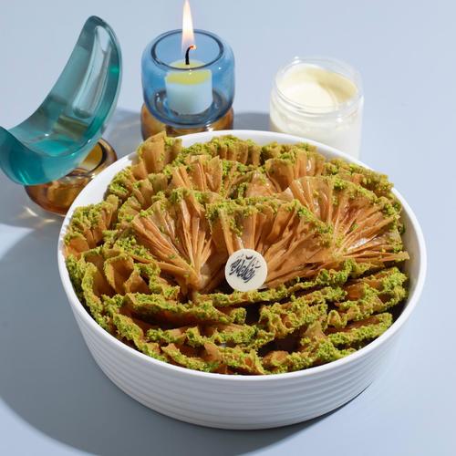 Mahafat Baklawa - Baklawa with pistachio and pastry sauce