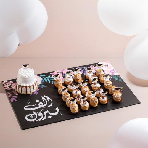Tafwq Cupcakes - 25pcs mini cupcake plus mini cake