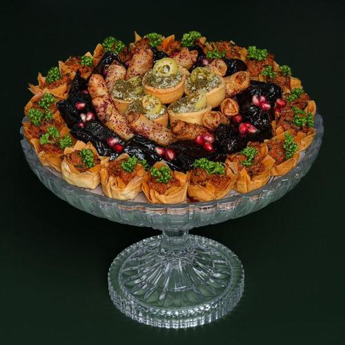 Mix Mowaleh Crystal - Canapé sunflower- grape leaves- musakhan - tart 60pcs