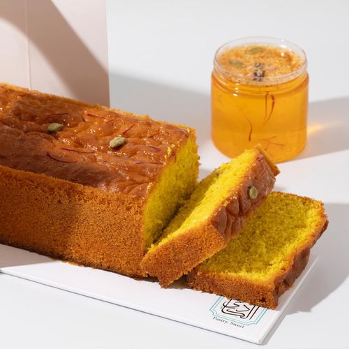 Al-Duha Tea Cake ( qors egaili) - Qors egaili flavor with handmade sauce mix saffron  and cardamom and darsin