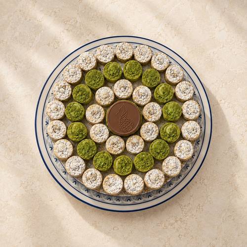 Almond and Pistachio Ghorayeba Platter