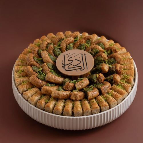 Al-KaDi Sweets - Baklawa Tray - Weight 1 kilo Pieces 67