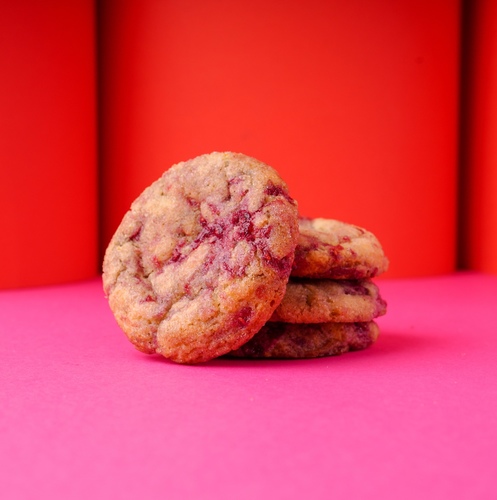 Raspberry & Lemon cookies - Cookies with fresh Raspberry and fresh lemon without artificial color or artificial flavors