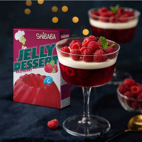 Jelly Powder Raspberry GR - 5 PCS - Packet 5 PCS * 100 GR