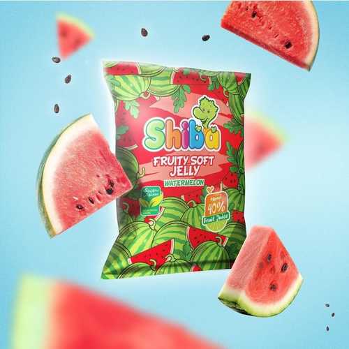 Jelly Soft Watermelon 90 GR - 4 PCS - Jelly soft 40% Juice 4 PCS * 90 GR