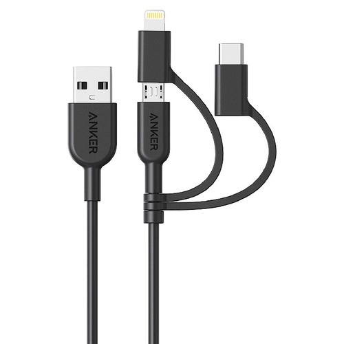 anker cable 3 in 1 - Anker wireless charging 3-in-1 micro \ usb-c \ lightning