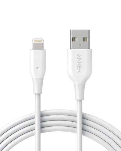 anker cable lightning - PowerLine Lightning black and white 2 meter